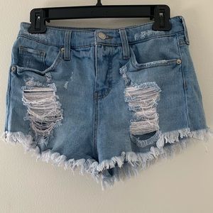Denim jean shorts